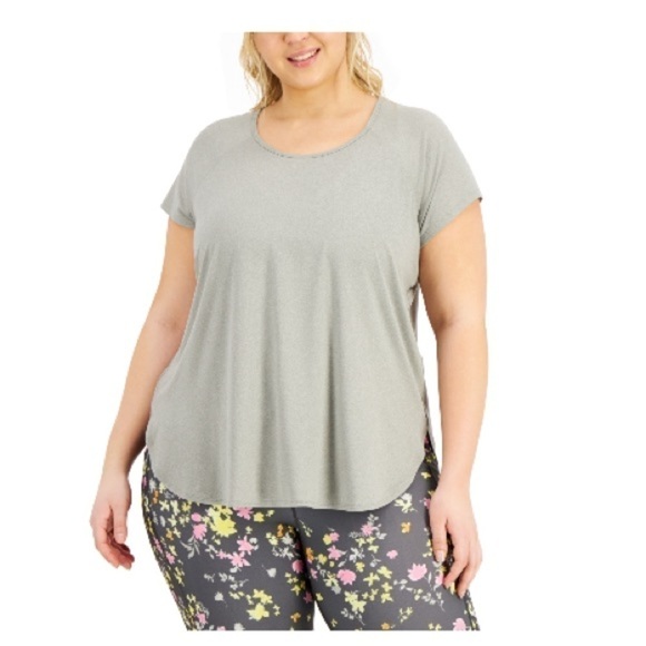 ID Ideology Women's Sweat Set T-Shirt Gray Size 4X - Picture 2 of 11